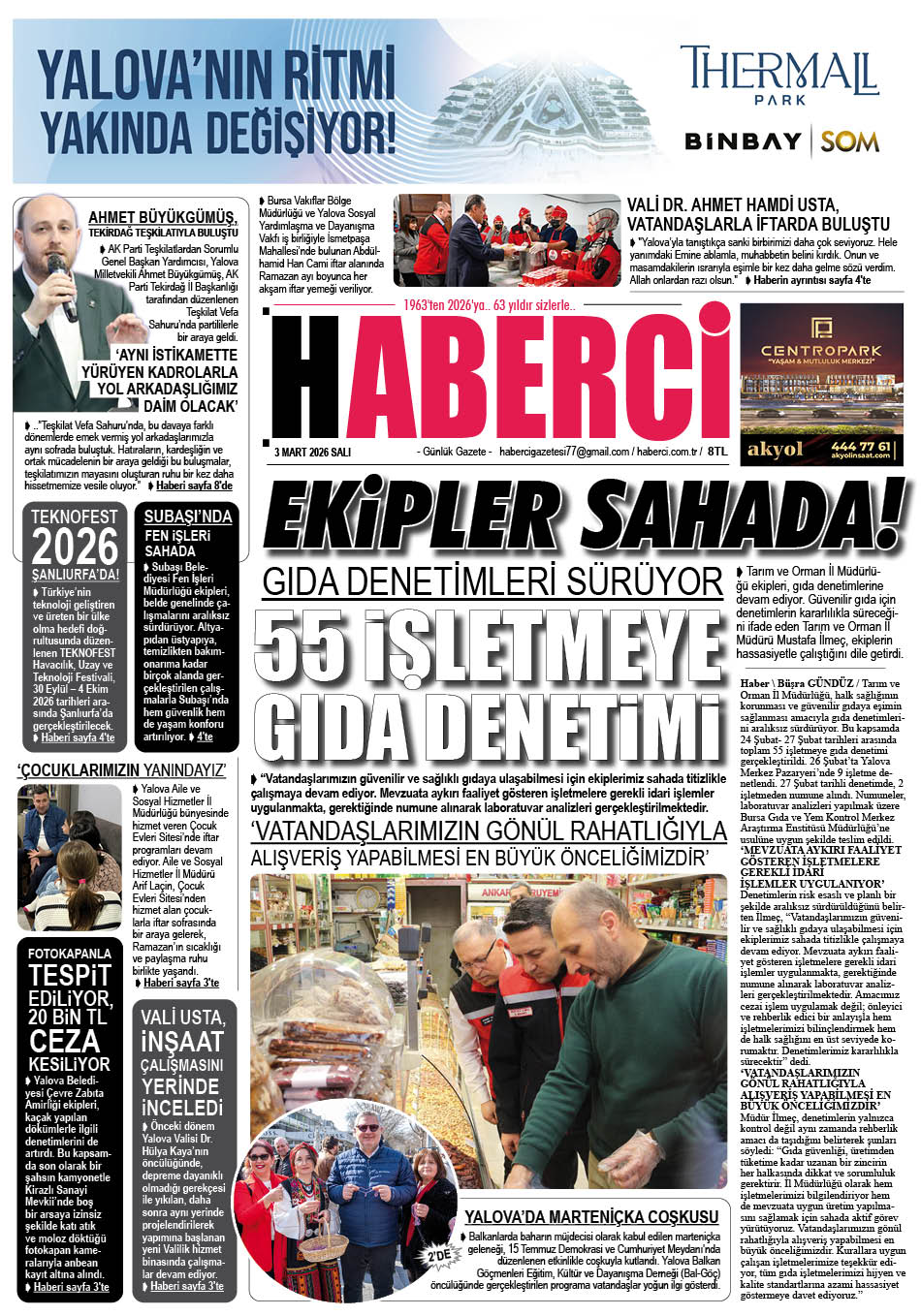 Günlük Gazete Manşeti