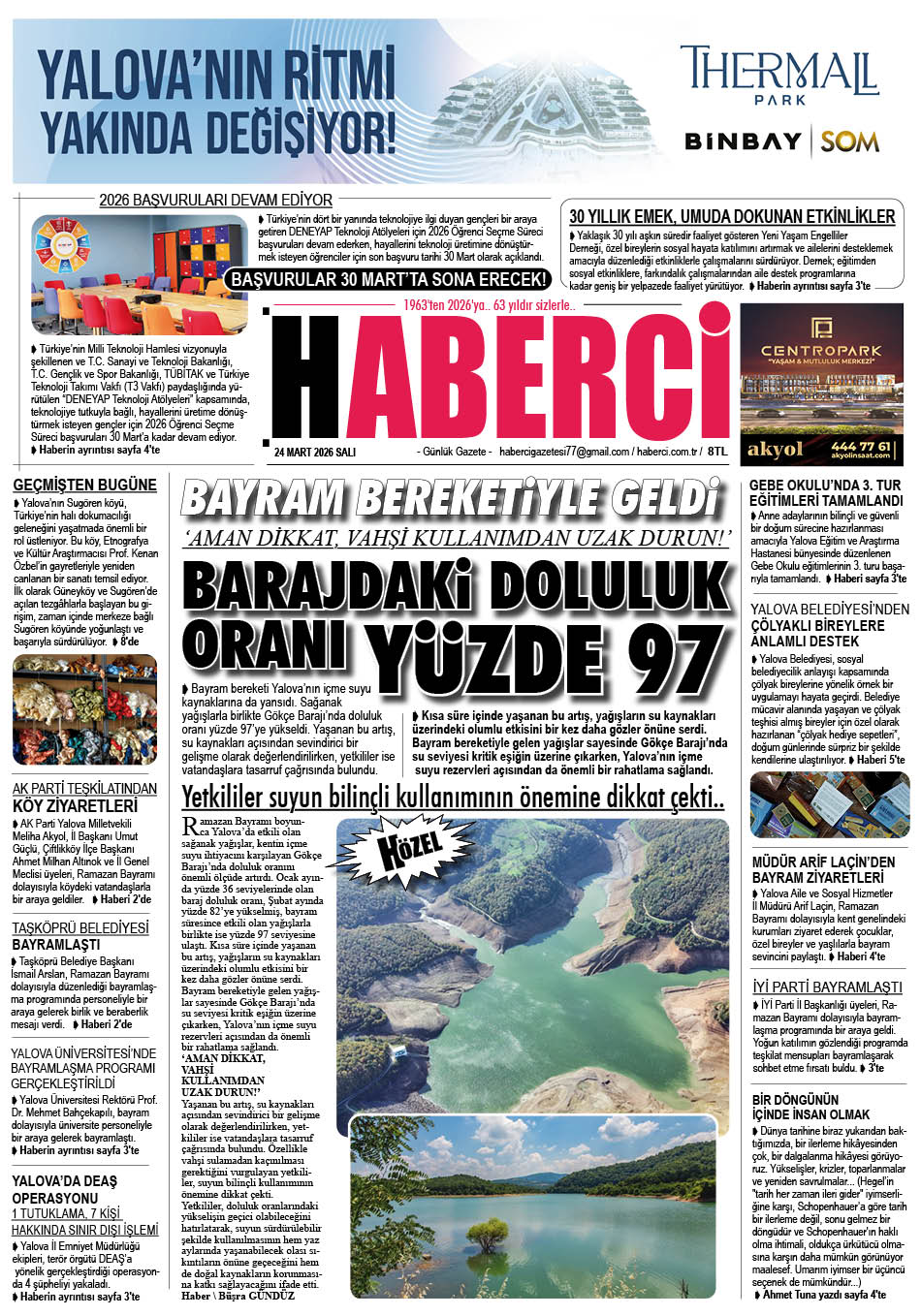 Günlük Gazete Manşeti