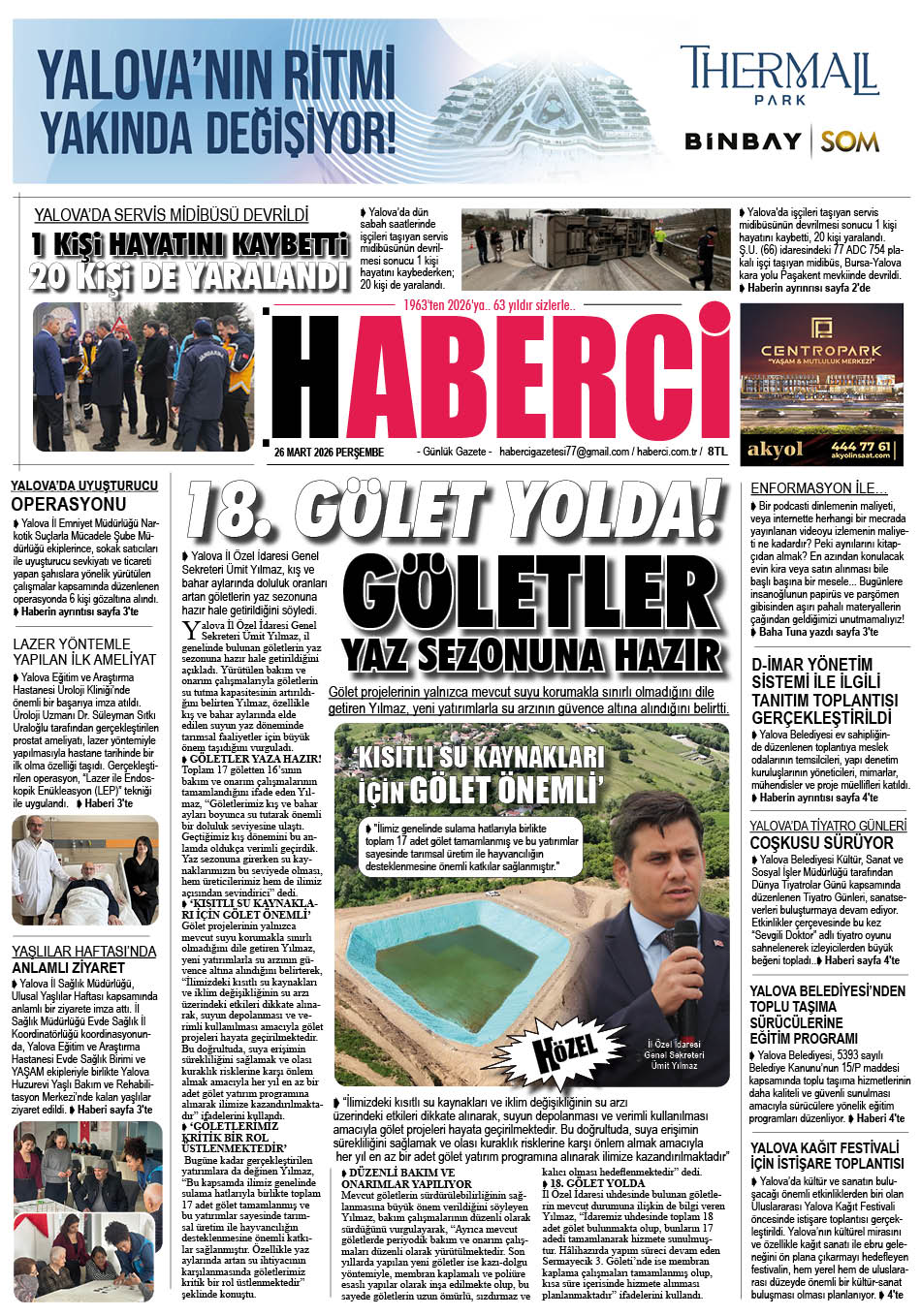 Günlük Gazete Manşeti