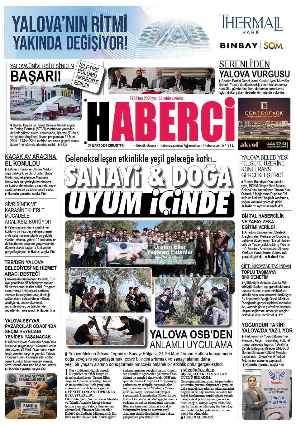 Günlük Gazete Manşeti