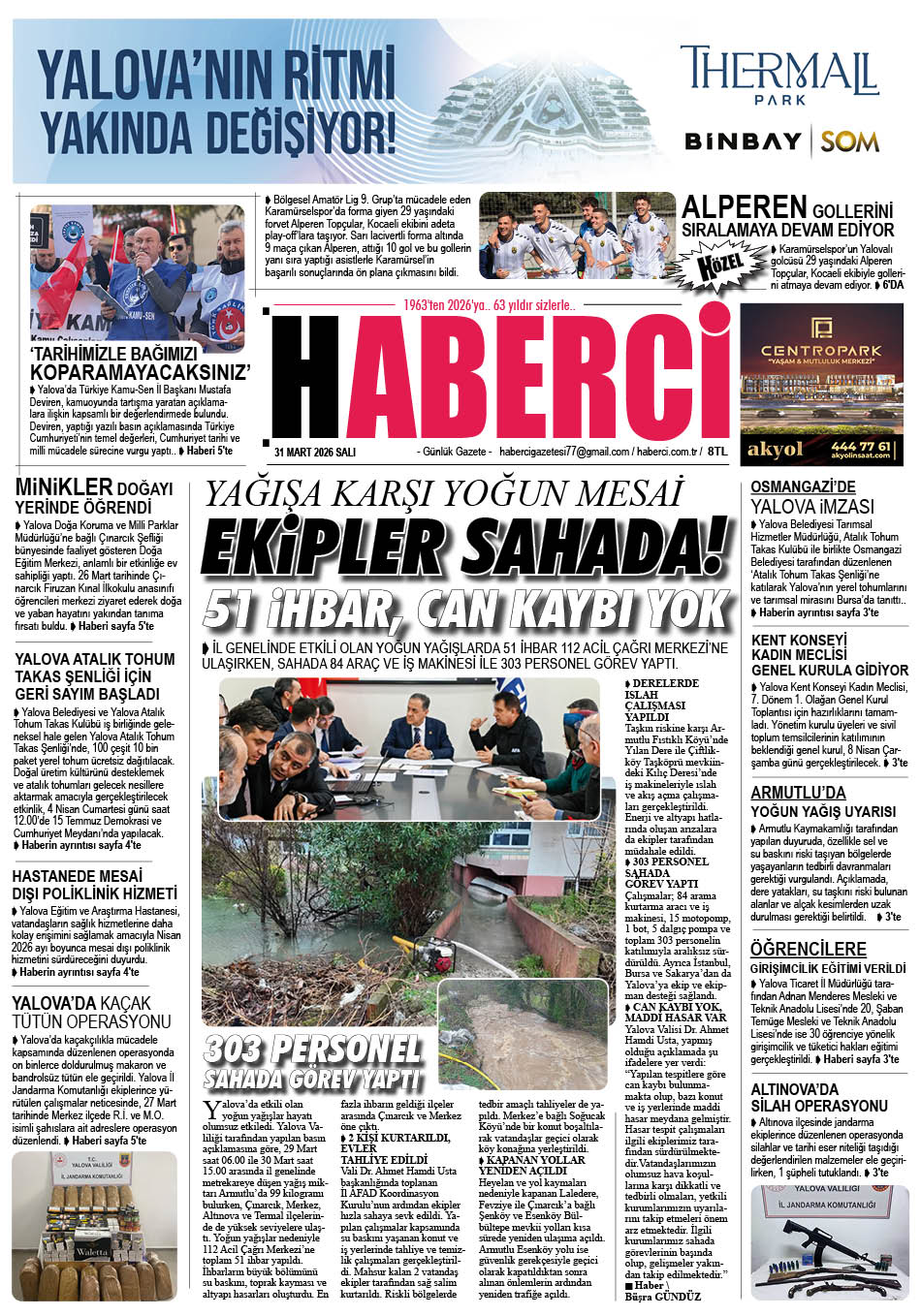 Günlük Gazete Manşeti