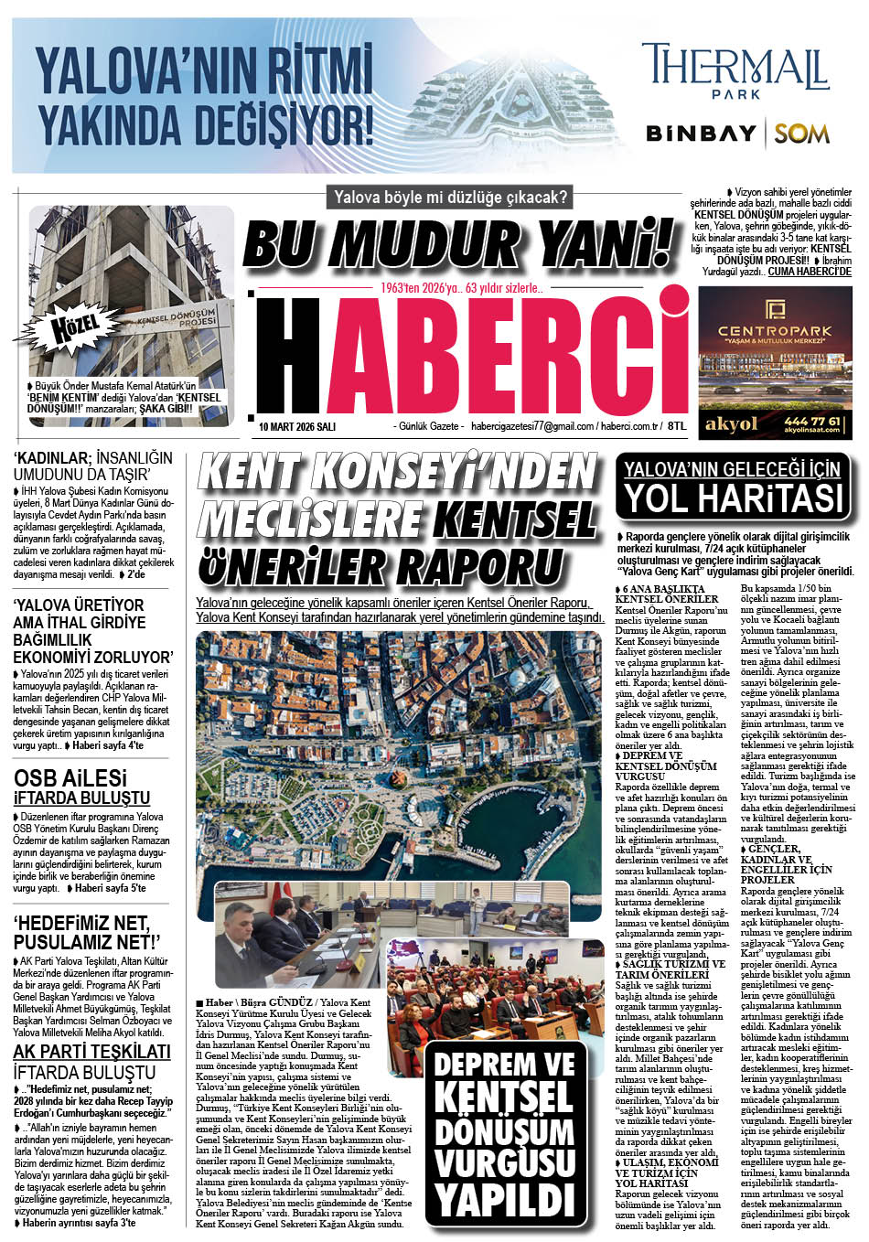 Günlük Gazete Manşeti