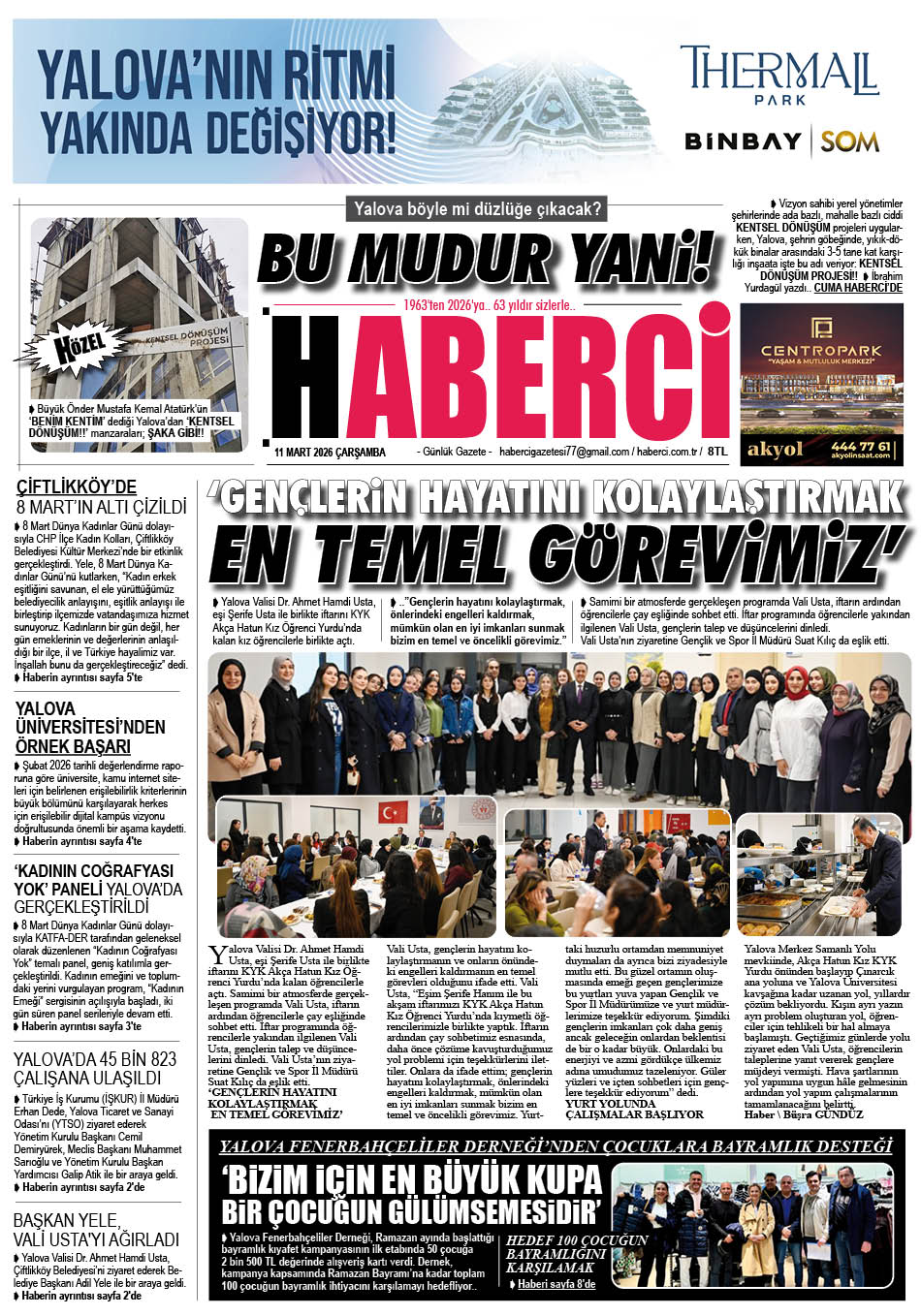 Günlük Gazete Manşeti