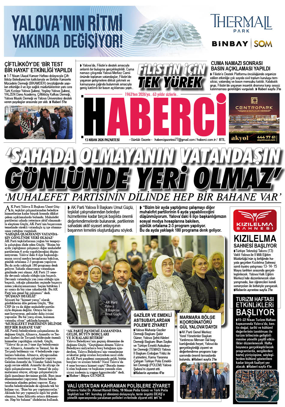 Günlük Gazete Manşeti