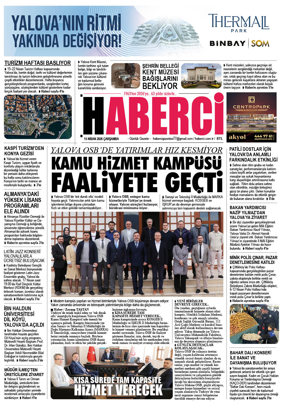 Günlük Gazete Manşeti