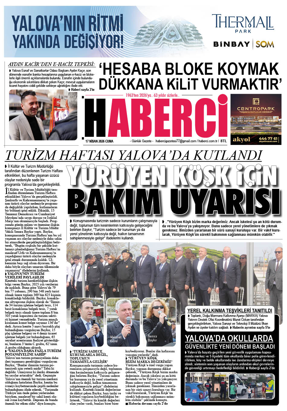 Günlük Gazete Manşeti