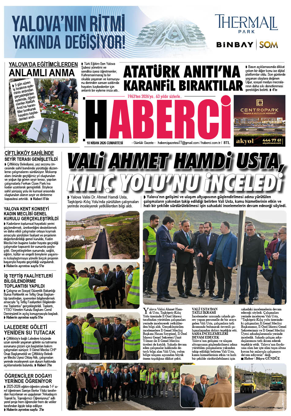 Günlük Gazete Manşeti