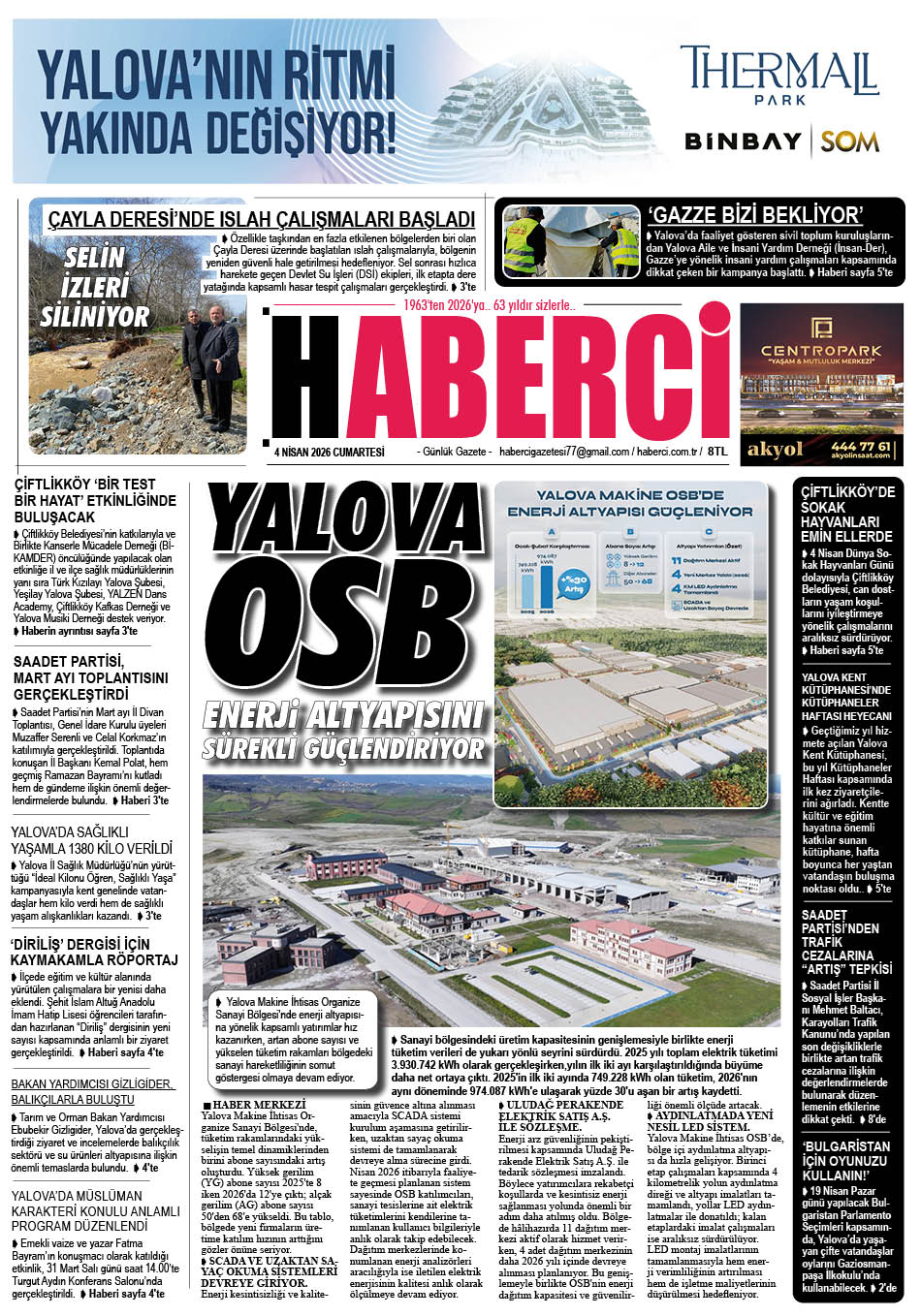 Günlük Gazete Manşeti