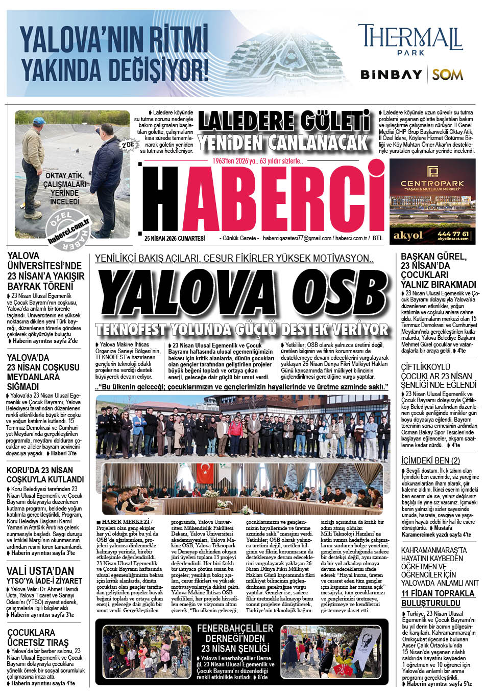 Günlük Gazete Manşeti