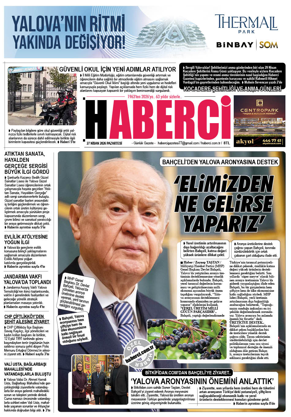 Günlük Gazete Manşeti