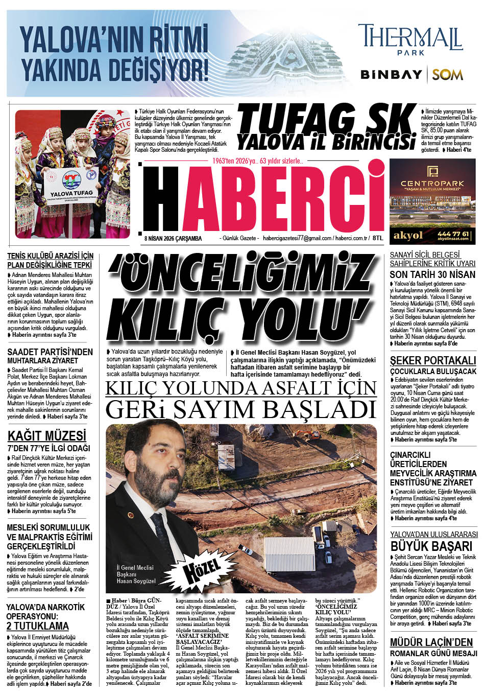 Günlük Gazete Manşeti