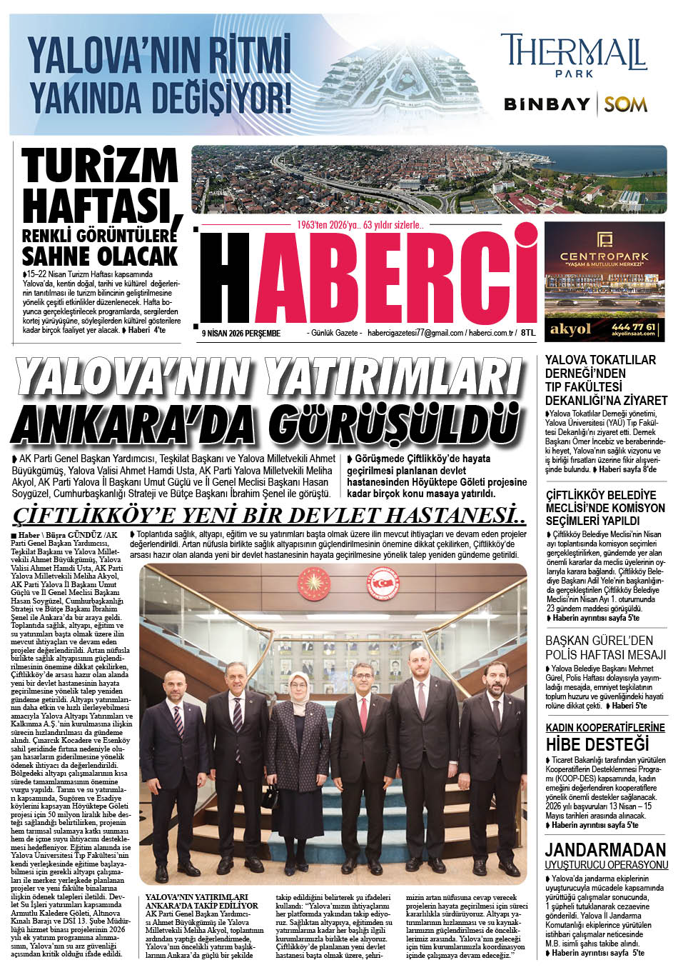 Günlük Gazete Manşeti