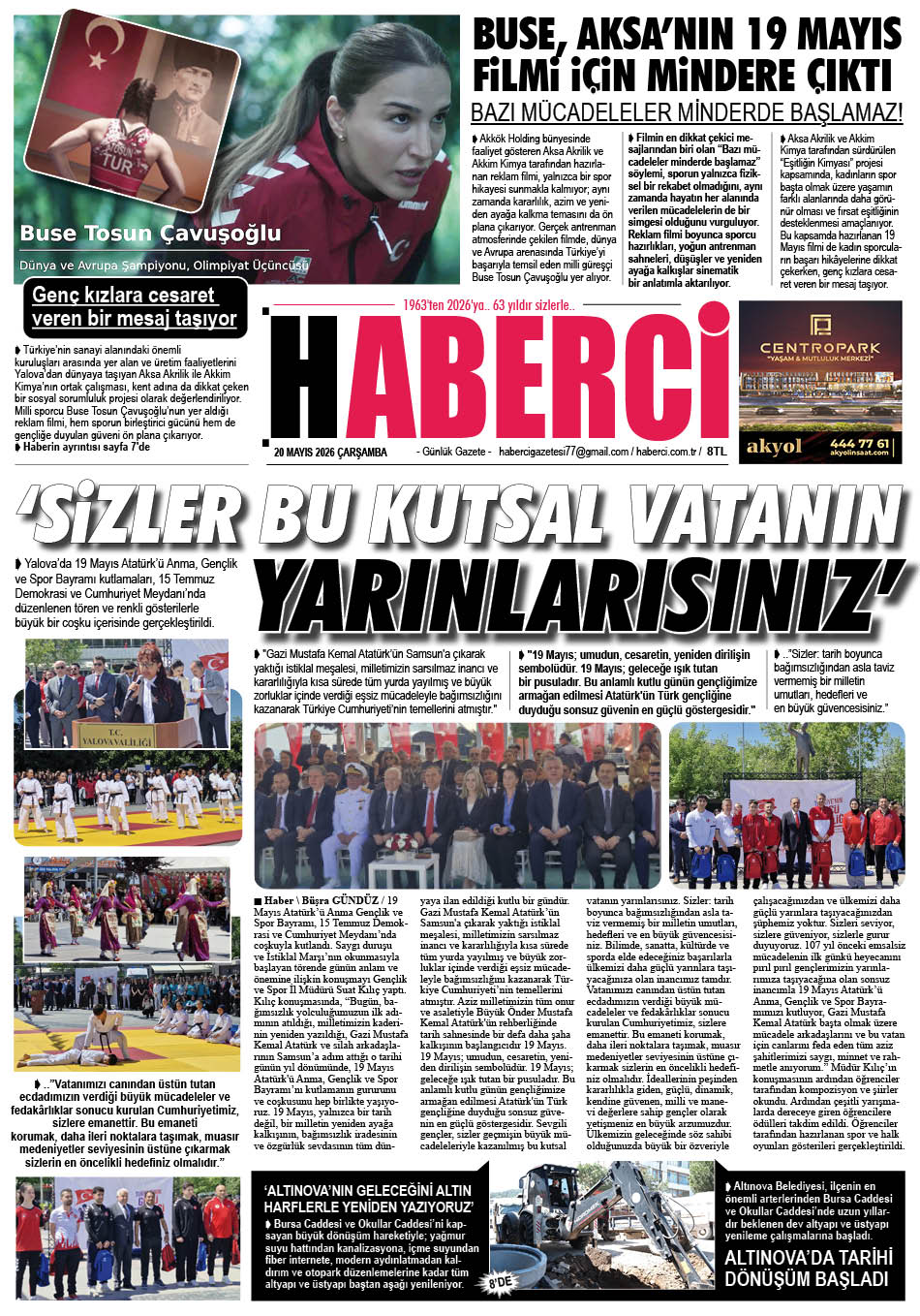 Günlük Gazete Manşeti