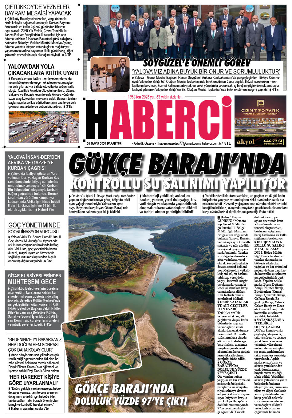 Günlük Gazete Manşeti