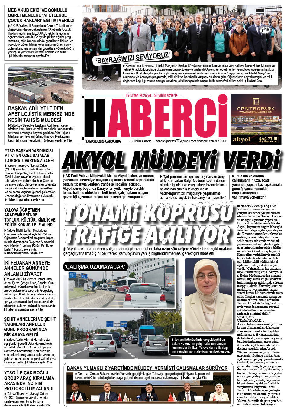 Günlük Gazete Manşeti