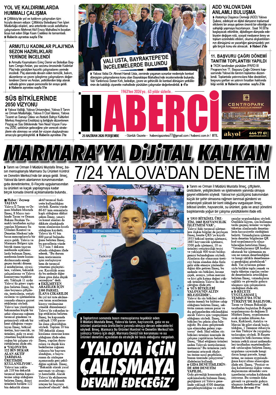 Günlük Gazete Manşeti