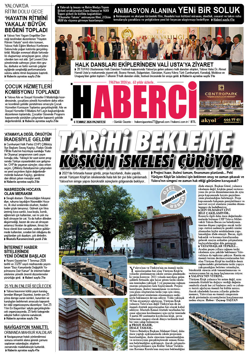Günlük Gazete Manşeti
