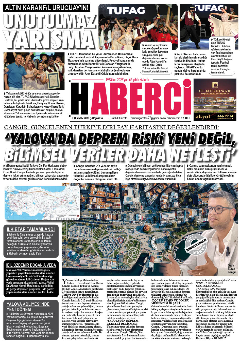 Günlük Gazete Manşeti