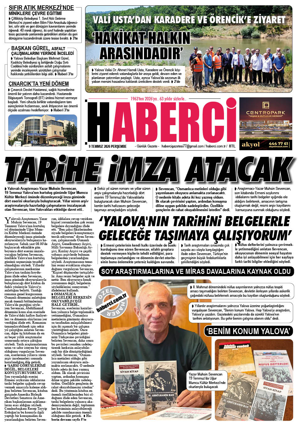 Günlük Gazete Manşeti
