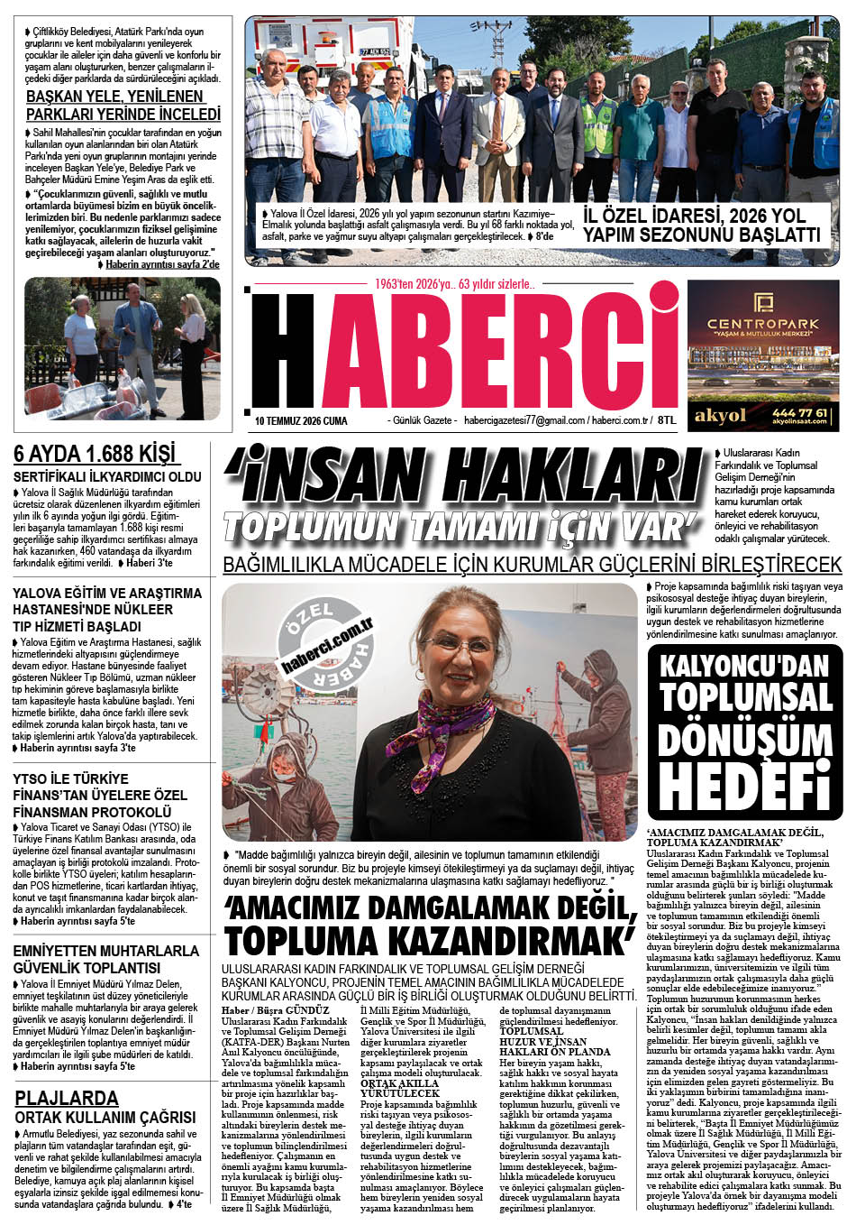 Günlük Gazete Manşeti