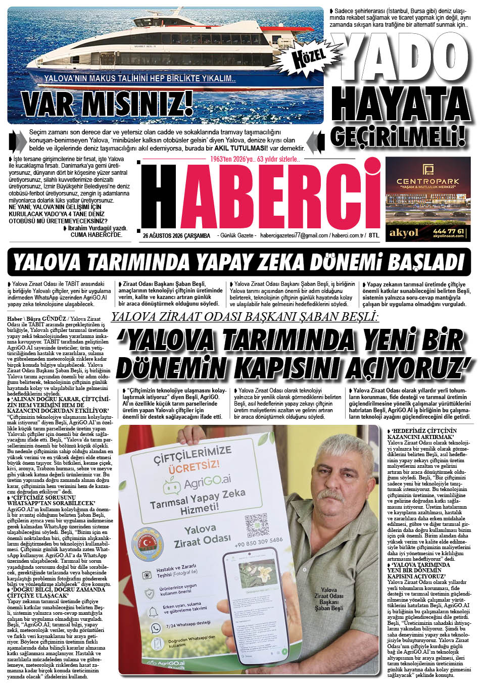 Günlük Gazete Manşeti