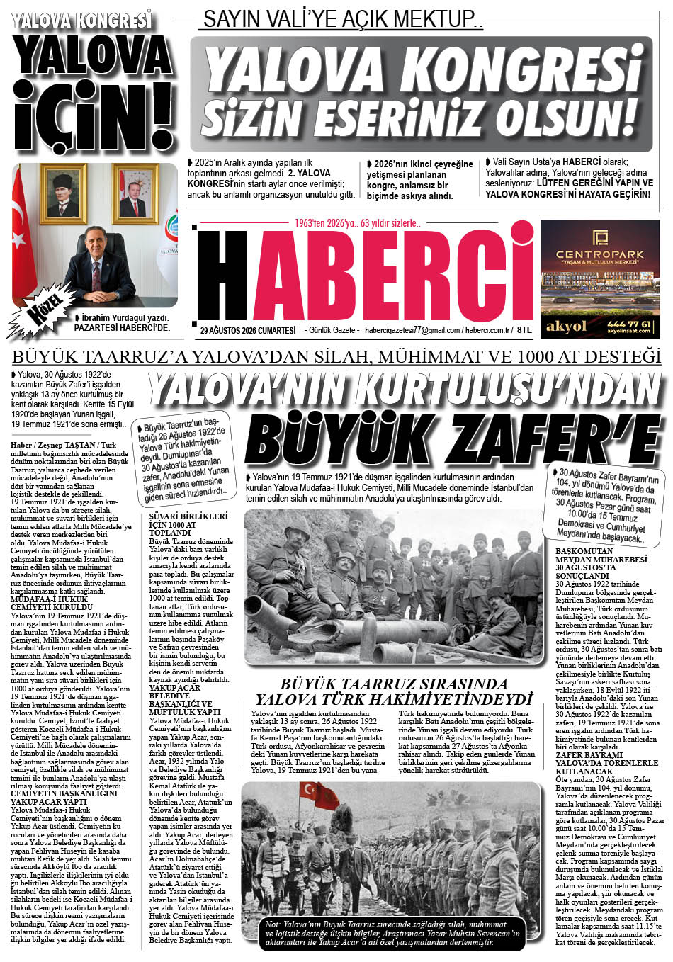 Günlük Gazete Manşeti