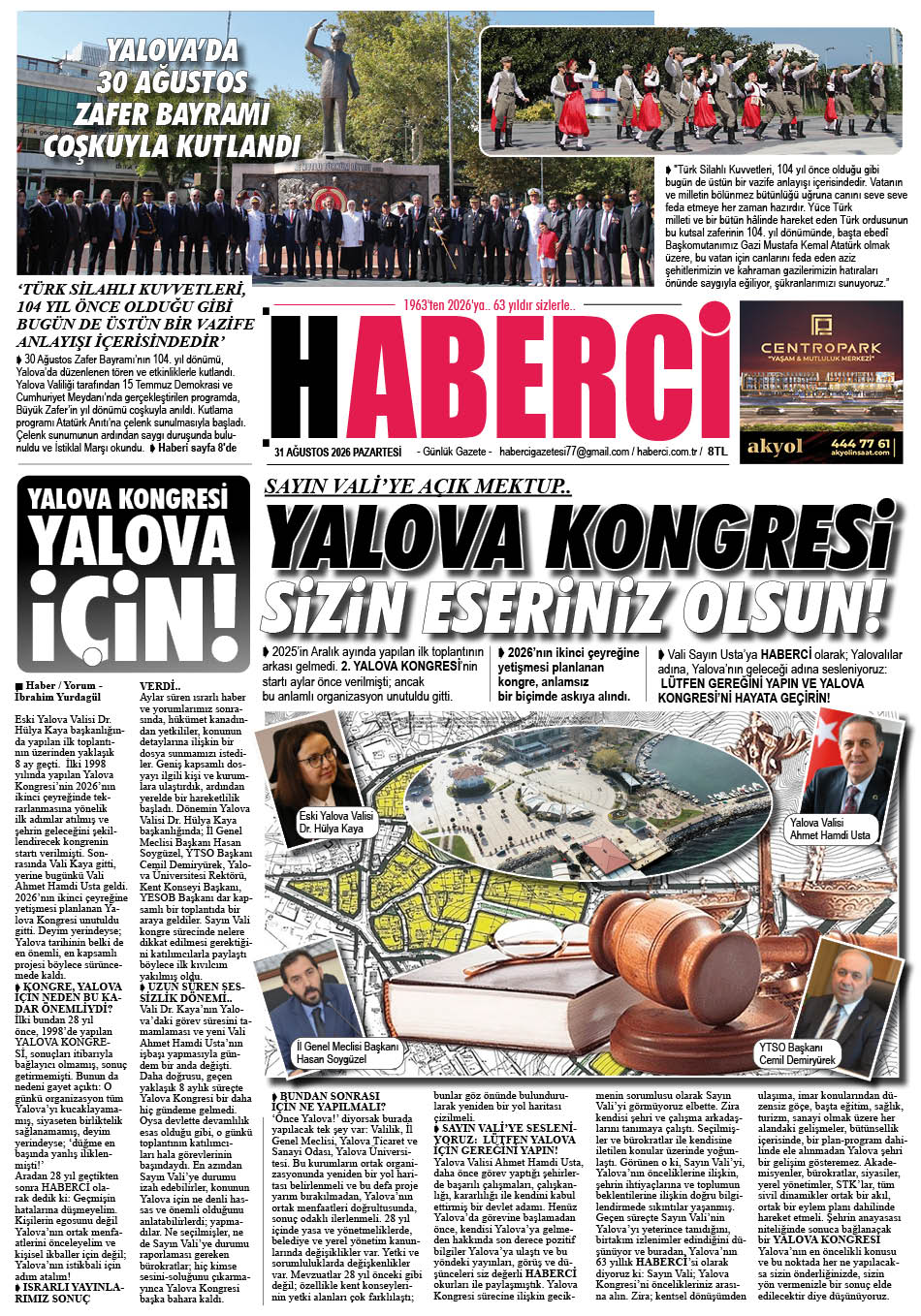Günlük Gazete Manşeti