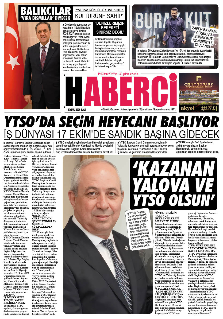 Günlük Gazete Manşeti