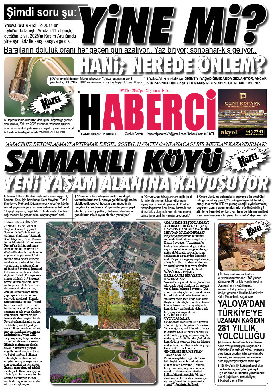 Günlük Gazete Manşeti