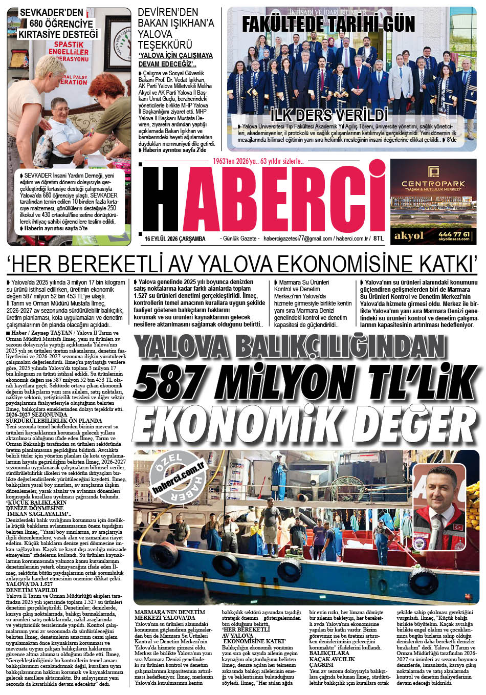 Günlük Gazete Manşeti