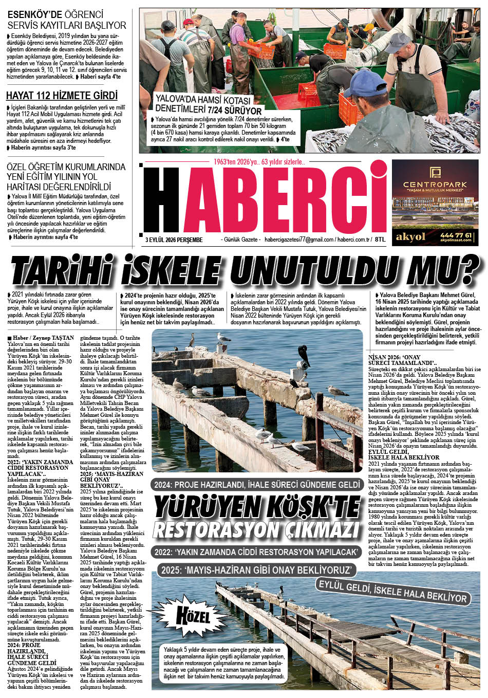 Günlük Gazete Manşeti