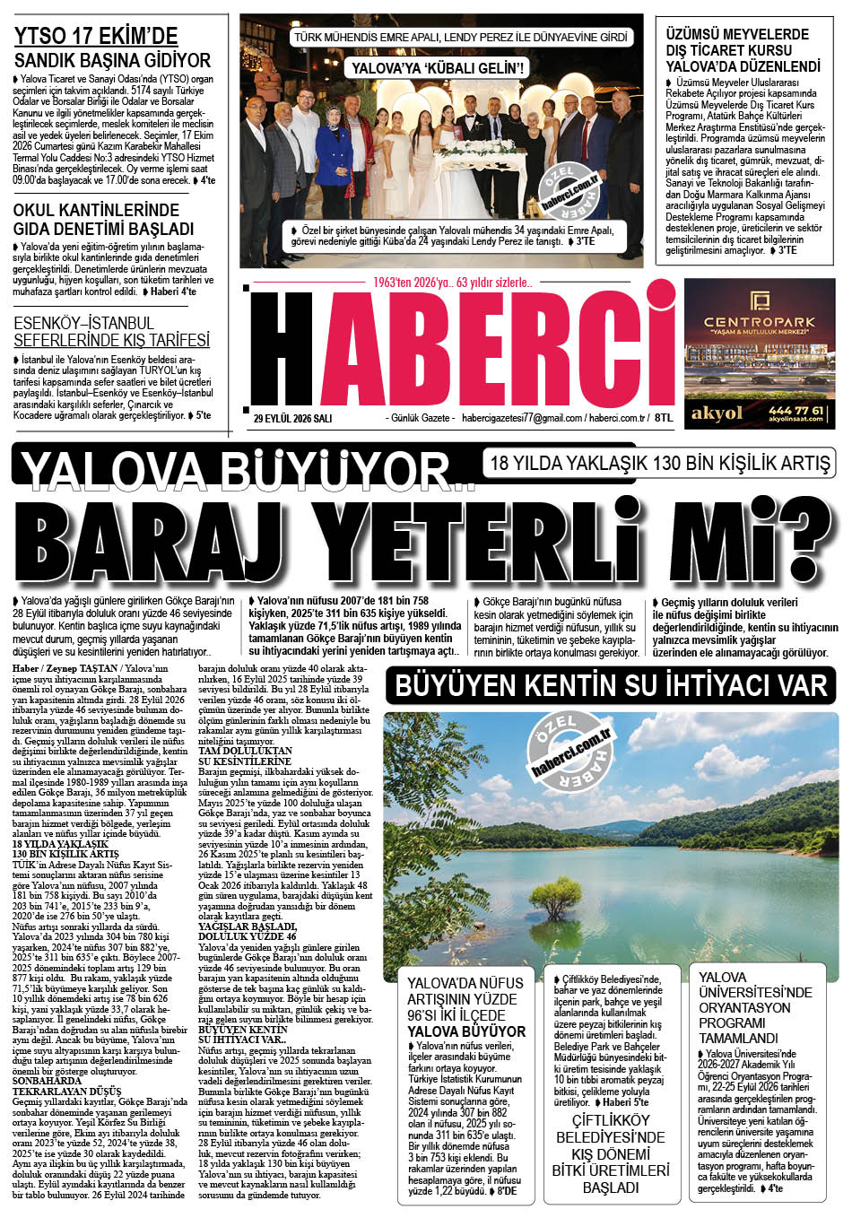 Günlük Gazete Manşeti