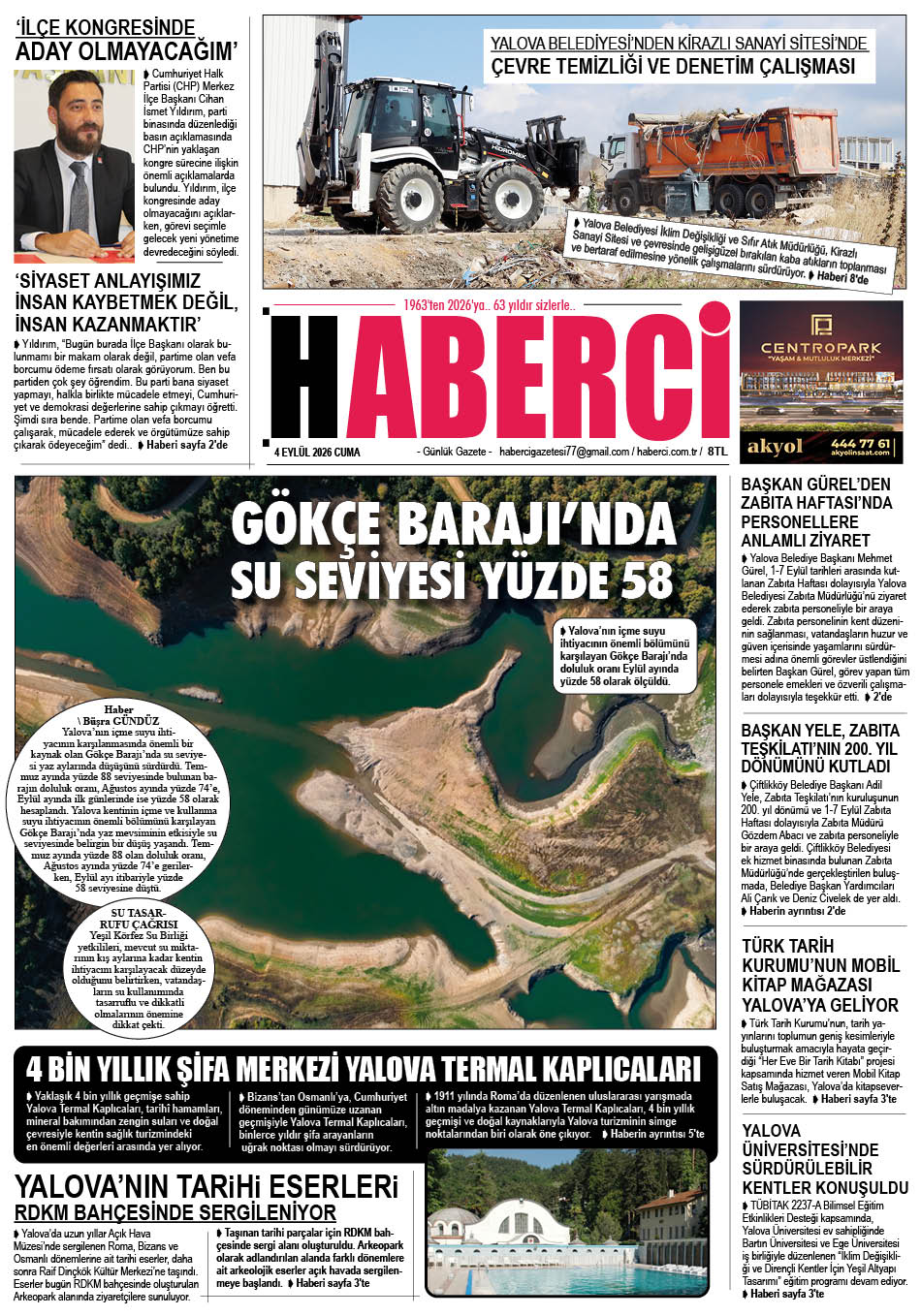 Günlük Gazete Manşeti