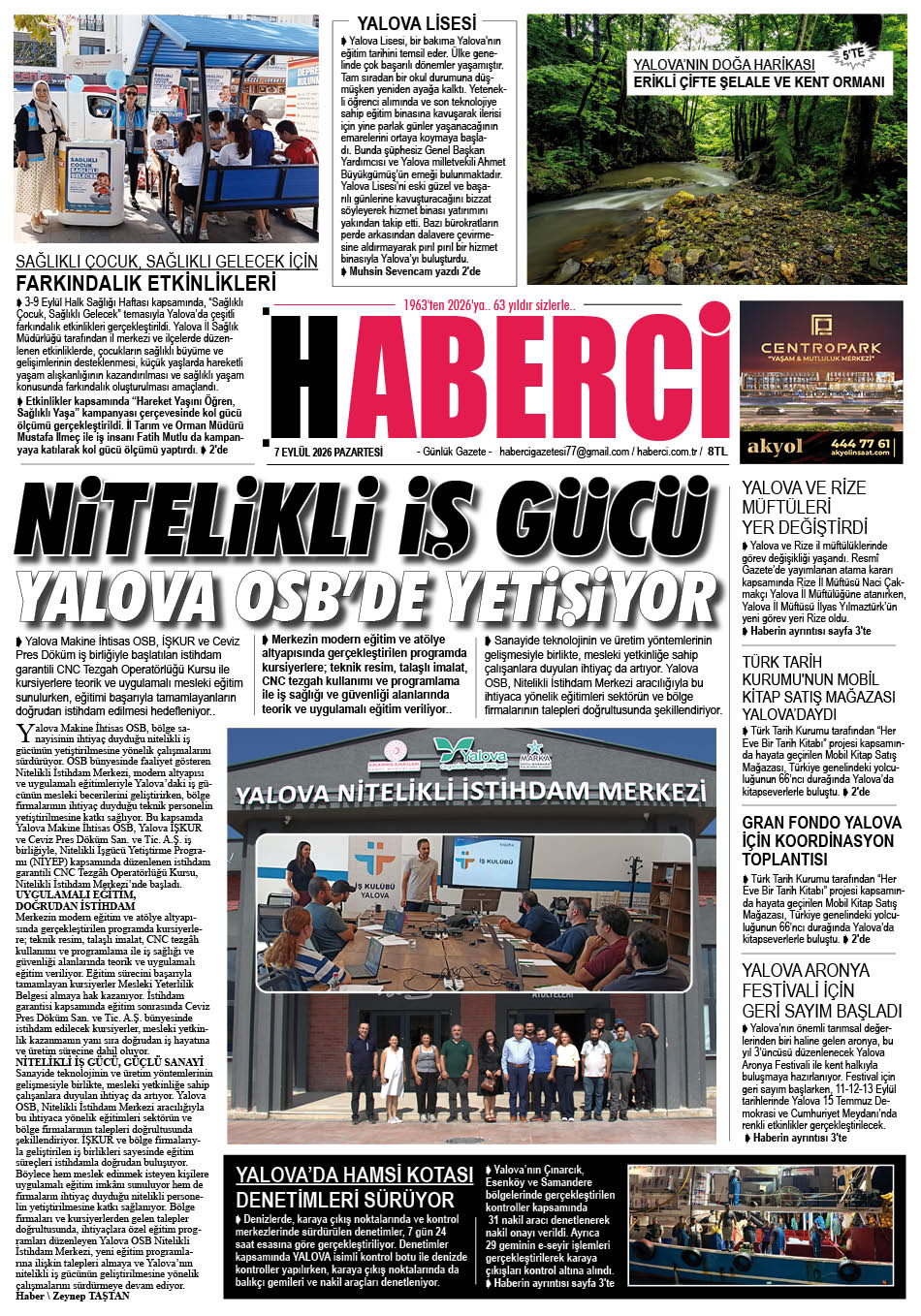 Günlük Gazete Manşeti