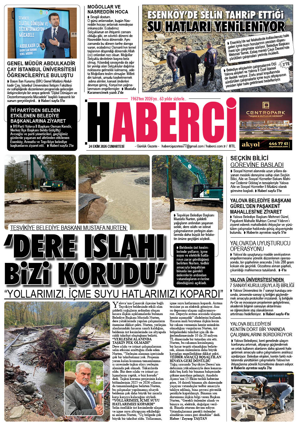 Günlük Gazete Manşeti