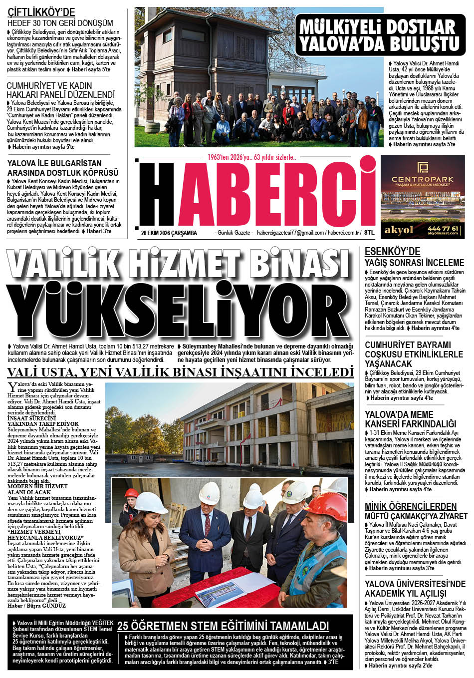 Günlük Gazete Manşeti