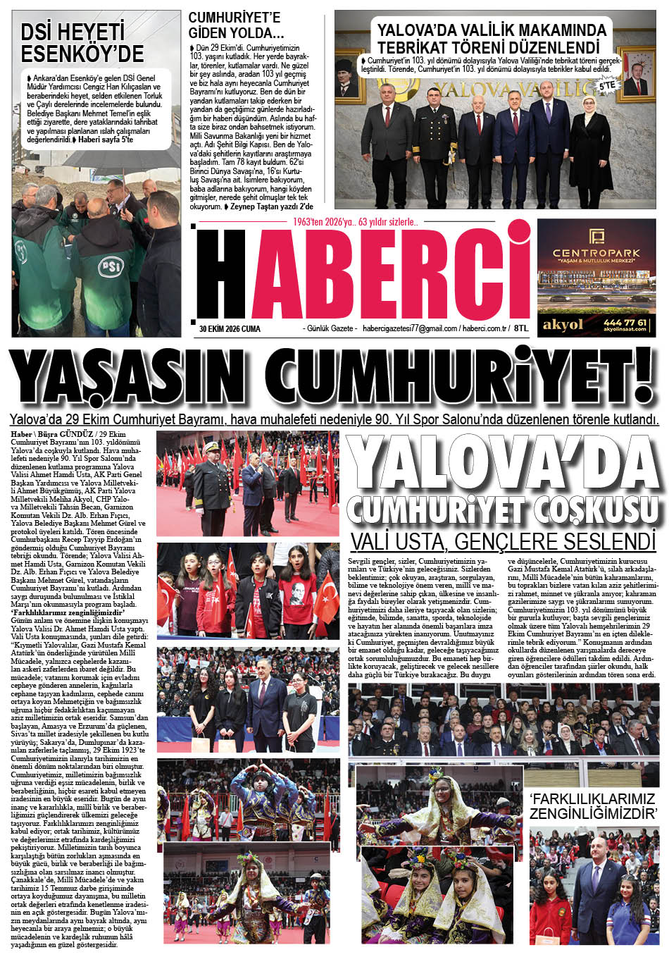 Günlük Gazete Manşeti