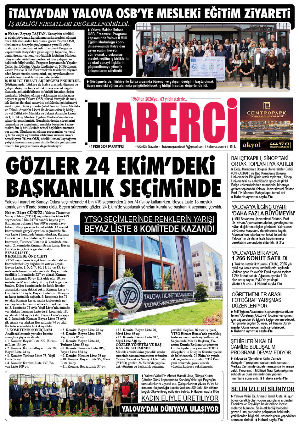 Günlük Gazete Manşeti